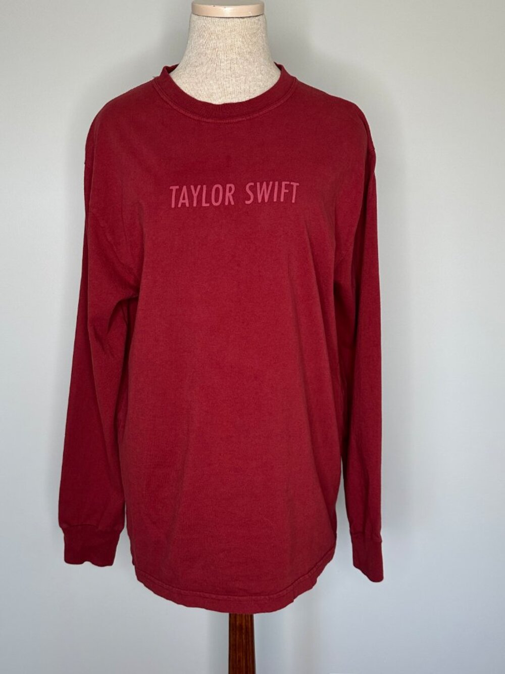 Taylor Swift Shirt Taylor's Version Long Sleeve Red Era Eras Tour Size Large